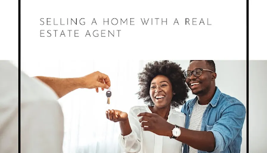 Real estate professional property walkthrough