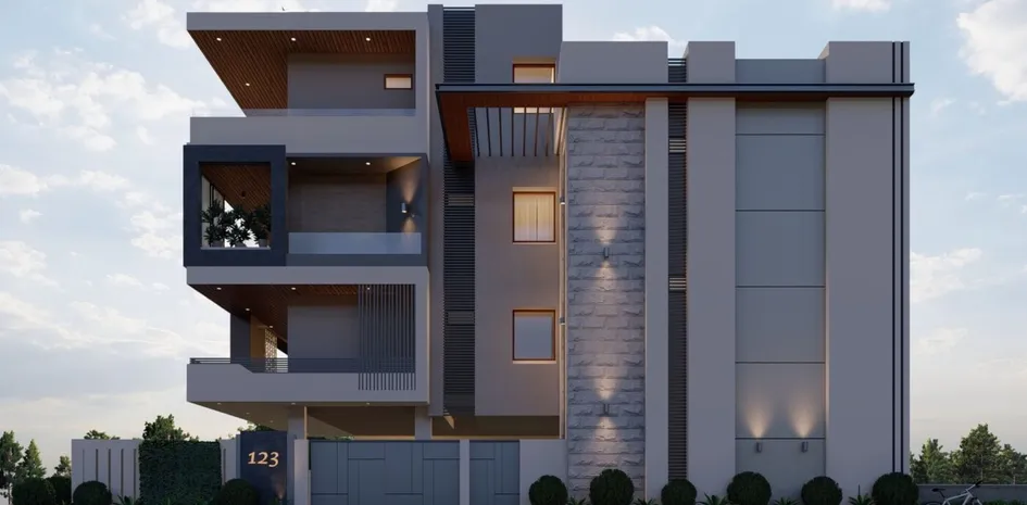 Residential building modern architecture